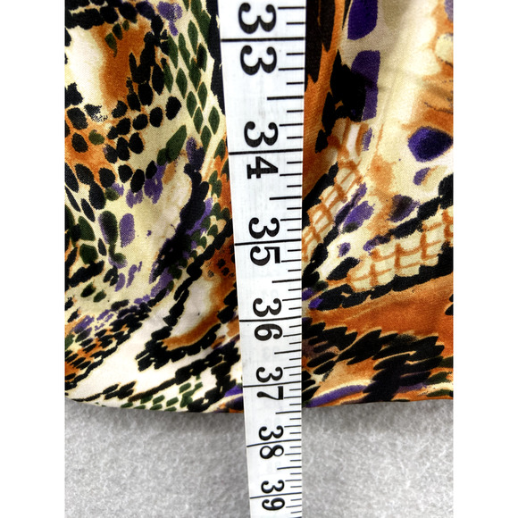 ICE Dress Womens Size 14 Brown Animal Print Multicolor Sleeveless Lined Contrast - Picture 4 of 11